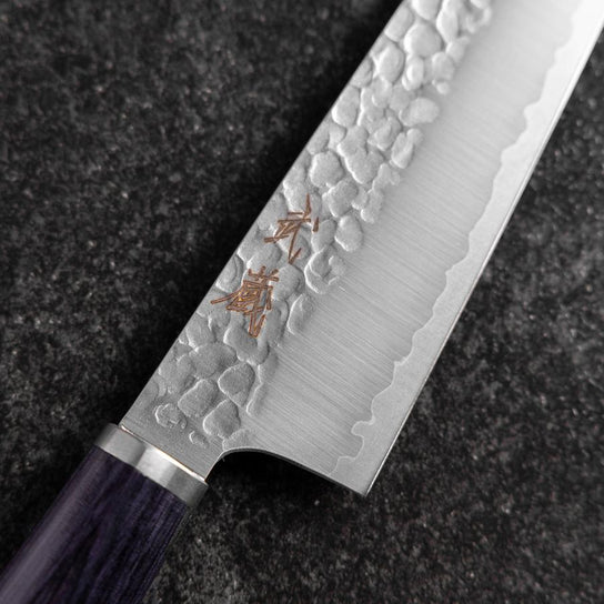 Bunka VG-10 Tsuchime Oval Purple Handle 165mm (6.5”)