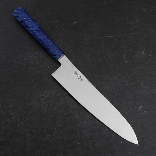 Gyuto VG-10 Damascus Blue Birch Handle 210mm (8.3”)