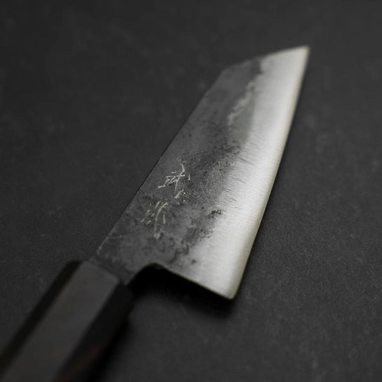 Kobunka Blue Steel #2 Kurouchi Ebony Handle 80mm (3.1”)