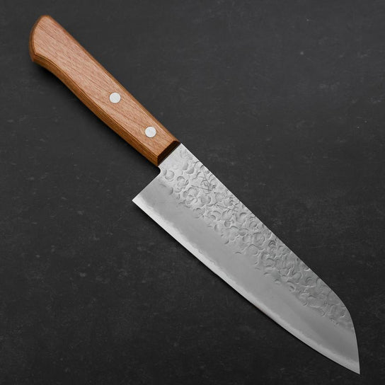 Santoku Chromax Tsuchime Brown Western Handle 165mm (6.5”)