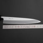 Aideba White Steel #2 Kasumi Buffalo Ebony Handle 240mm (9.4”)-[Musashi]-[Japanese-Kitchen-Knives]
