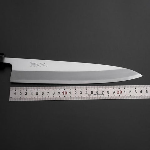 Aideba White Steel #2 Kasumi Buffalo Ebony Handle 240mm (9.4”)-[Musashi]-[Japanese-Kitchen-Knives]