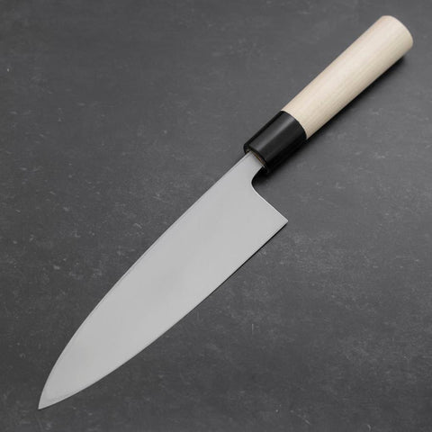 Aideba White Steel #2 Kasumi Buffalo Magnolia Handle 180mm (7”)-[Musashi]-[Japanese-Kitchen-Knives]