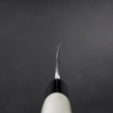 Aideba White Steel #2 Kasumi Buffalo Magnolia Handle 180mm (7”)-[Musashi]-[Japanese-Kitchen-Knives]