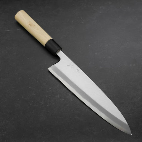 Aideba White Steel #2 Kasumi Buffalo Magnolia Handle 225mm (8.8”)-[Musashi]-[Japanese-Kitchen-Knives]