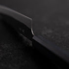 Ajikiri Blue Steel #1 Kurouchi Dark Blue Urushi Handle 145mm (5.7”)-[Musashi]-[Japanese-Kitchen-Knives]