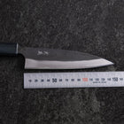 Ajikiri Blue Steel #1 Kurouchi Dark Blue Urushi Handle 145mm (5.7”)-[Musashi]-[Japanese-Kitchen-Knives]