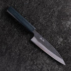 Ajikiri Blue Steel #1 Kurouchi Dark Blue Urushi Handle 145mm (5.7”)-[Musashi]-[Japanese-Kitchen-Knives]