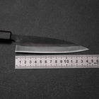 Ajikiri Blue Steel #1 Kurouchi Purple Urushi Handle 145mm (5.7”)-[Musashi]-[Japanese-Kitchen-Knives]