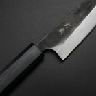 Ajikiri Blue Steel #2 Kurouchi Dark Blue Urushi Handle 145mm (5.7”)-[Musashi]-[Japanese-Kitchen-Knives]
