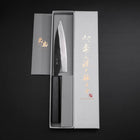 Ajikiri Blue Steel #2 Kurouchi Dark Blue Urushi Handle 145mm (5.7”)-[Musashi]-[Japanese-Kitchen-Knives]