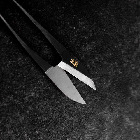 Black Embroidery Scissors Polished 105mm (4.1”)-[Musashi]-[Japanese-Kitchen-Knives]