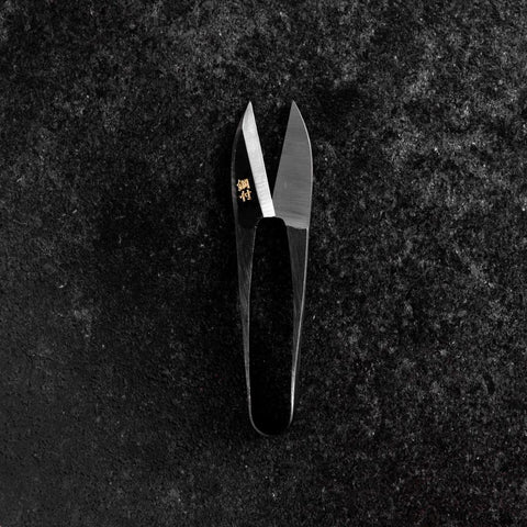 Black Embroidery Scissors Polished 105mm (4.1”)-[Musashi]-[Japanese-Kitchen-Knives]