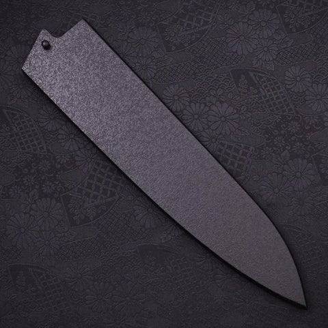 Black-Ishime Saya Sheath for Gyuto with Pin, 240mm (9.4”)-[Musashi]-[Japanese-Kitchen-Knives]