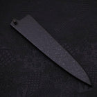 Black-Ishime Saya Sheath for Petty Knife with Pin, 135mm (5.3”)-[Musashi]-[Japanese-Kitchen-Knives]