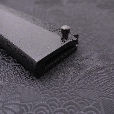 Black-Ishime Saya Sheath for Yanagiba with Pin, 270mm (10.6”)-[Musashi]-[Japanese-Kitchen-Knives]