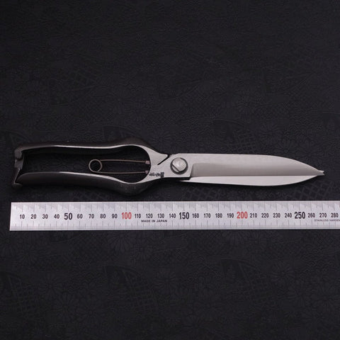 Black Musashi Pruning Shears / Garden Scissors Long Forged Handmade 270mm (10.6”)-[Musashi]-[Japanese-Kitchen-Knives]