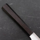 Bread knife Molybdenum Polished Ebony Handle 230mm-[Musashi]-[Japanese-Kitchen-Knives]