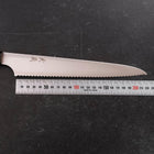 Bread knife Molybdenum Polished Ebony Handle 230mm-[Musashi]-[Japanese-Kitchen-Knives]