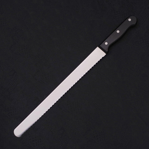 Bread knife Molybdenum Polished Western Handle 300mm (11.8”)-[Musashi]-[Japanese-Kitchen-Knives]