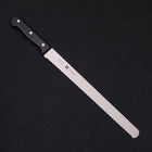 Bread knife Molybdenum Polished Western Handle 300mm (11.8”)-[Musashi]-[Japanese-Kitchen-Knives]