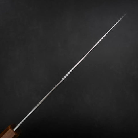 Bread knife Molybdenum Polished Yaki Urushi Handle 230mm-[Musashi]-[Japanese-Kitchen-Knives]