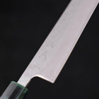 Bunka AUS-10 Nashiji Damascus Mirror Ocean Green Handle 170mm (6.7”)-[Musashi]-[Japanese-Kitchen-Knives]
