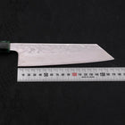 Bunka AUS-10 Nashiji Damascus Mirror Ocean Green Handle 170mm (6.7”)-[Musashi]-[Japanese-Kitchen-Knives]