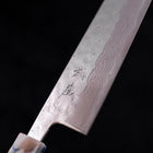 Bunka AUS-10 Nashiji Damascus Mirror Ocean White Mix Handle 170mm (6.7”)-[Musashi]-[Japanese-Kitchen-Knives]