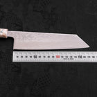 Bunka AUS-10 Nashiji Damascus Mirror Ocean White Mix Handle 170mm (6.7”)-[Musashi]-[Japanese-Kitchen-Knives]