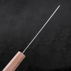 Bunka AUS-10 Nashiji Damascus Mirror White Urushi Handle 170mm (6.7”)-[Musashi]-[Japanese-Kitchen-Knives]