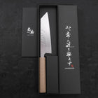 Bunka AUS-10 Nashiji Damascus Mirror White Urushi Handle 170mm (6.7”)-[Musashi]-[Japanese-Kitchen-Knives]