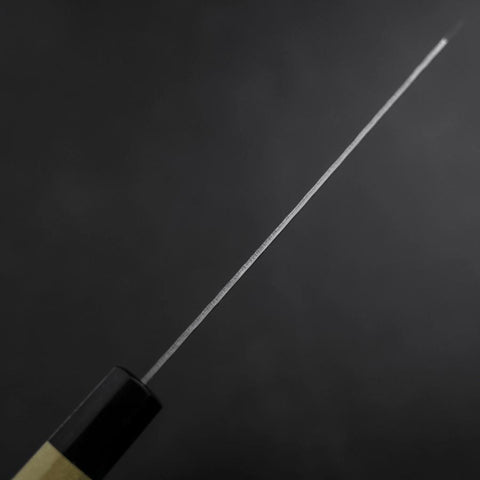 Bunka AUS-10 Tsuchime Damascus Buffalo Magnolia Handle 170mm (6.7”)-[Musashi]-[Japanese-Kitchen-Knives]