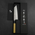 Bunka AUS-10 Tsuchime Damascus Buffalo Magnolia Handle 170mm (6.7”)-[Musashi]-[Japanese-Kitchen-Knives]
