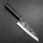Bunka Blue Steel #1 Kurouchi Dark Blue Urushi Handle 170mm (6.7”)-[Musashi]-[Japanese-Kitchen-Knives]