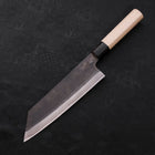 Bunka Blue Steel #1 Kurouchi Stainless Clad Buffalo Magnolia Handle 190mm (7.5”)-[Musashi]-[Japanese-Kitchen-Knives]