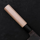 Bunka Blue Steel #1 Kurouchi Stainless Clad Buffalo Magnolia Handle 190mm (7.5”)-[Musashi]-[Japanese-Kitchen-Knives]