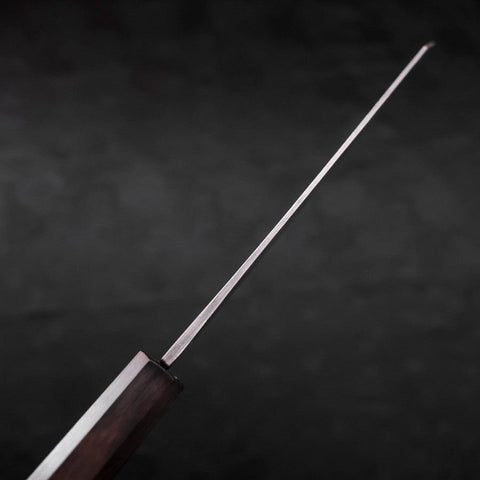 Bunka Blue Steel #1 Kurouchi Stainless Clad Ebony Handle 190mm (7.5”)-[Musashi]-[Japanese-Kitchen-Knives]