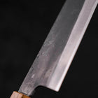Bunka Blue Steel #1 Kurouchi Stainless Clad Oak Handle 190mm (7.5”)-[Musashi]-[Japanese-Kitchen-Knives]