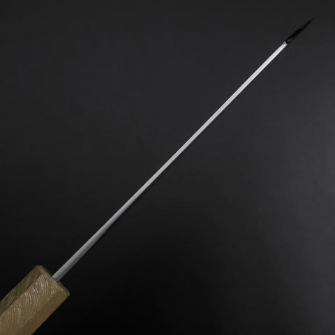 Bunka Blue Steel #1 Kurouchi White Urushi Handle 170mm (6.7”)-[Musashi]-[Japanese-Kitchen-Knives]