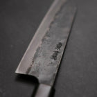 Bunka Blue Steel #2 Kurouchi Buffalo Teak Handle 165mm (6.5”)-[Musashi]-[Japanese-Kitchen-Knives]