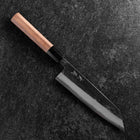 Bunka Blue Steel #2 Kurouchi Damascus Buffalo Walnut Handle 180mm (7”)-[Musashi]-[Japanese-Kitchen-Knives]