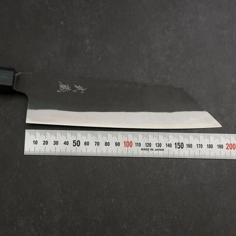 Bunka Blue Steel #2 Kurouchi Dark Blue Urushi Handle 190mm (7.5”)-[Musashi]-[Japanese-Kitchen-Knives]