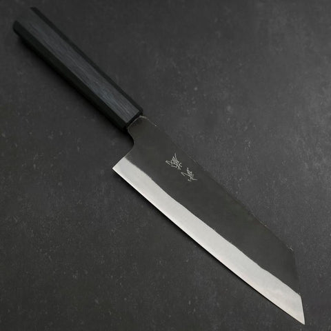 Bunka Blue Steel #2 Kurouchi Dark Blue Urushi Handle 190mm (7.5”)-[Musashi]-[Japanese-Kitchen-Knives]
