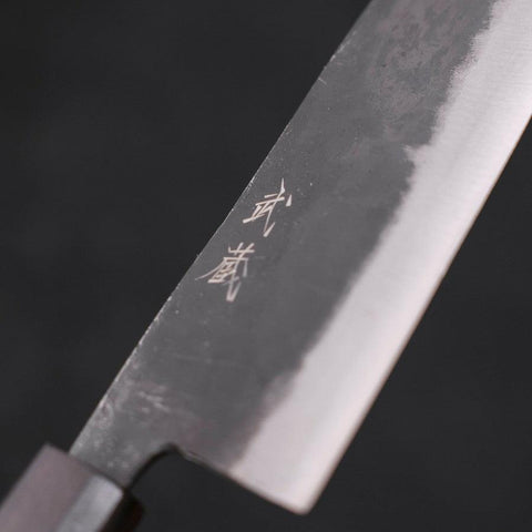 Bunka Blue Steel #2 Kurouchi Ebony Handle 165mm (6.5”)-[Musashi]-[Japanese-Kitchen-Knives]