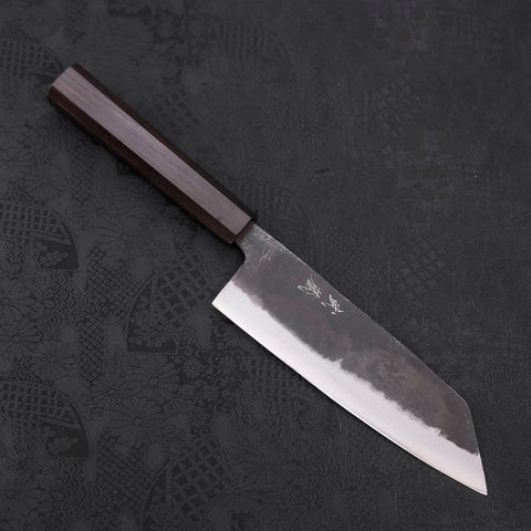 Bunka Blue Steel #2 Kurouchi Ebony Handle 165mm (6.5”)-[Musashi]-[Japanese-Kitchen-Knives]