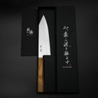 Bunka Blue Steel #2 Polished Olive Handle 170mm (6.7”)-[Musashi]-[Japanese-Kitchen-Knives]
