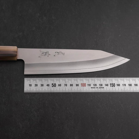 Bunka HAP-40 Polished Double Buffalo Capped Magnolia Handle 165mm (6.5”)-[Musashi]-[Japanese-Kitchen-Knives]
