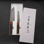 Bunka & Kiritsuke Petty VG-10 Damascus Shitan Ebony Sakura Set-[Musashi]-[Japanese-Kitchen-Knives]