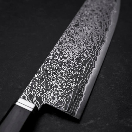 Bunka SG-2 Black Damascus Western Ebony Handle 180mm (7”)